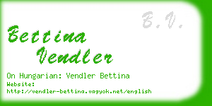 bettina vendler business card